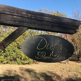 Oval Custom metal sign, 3ft metal sign, personalized metal sign, laser cut metal sign