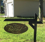 Oval Custom metal sign, 3ft metal sign, personalized metal sign, laser cut metal sign