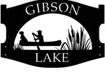 2ft Custom metal sign with CANOE SIGN