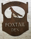 Metal Fox  sign with FOX ,3ft sign