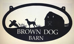Metal PHEASANT Sign ,PHEASANt, BARN ,DOG sign, customized with your name 3foot