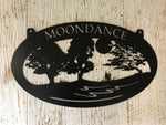 2ft Metal Nature Sign with CREEK, TREE Scene