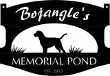 Metal DOG Sign  personalized with  LAB dog silhouette