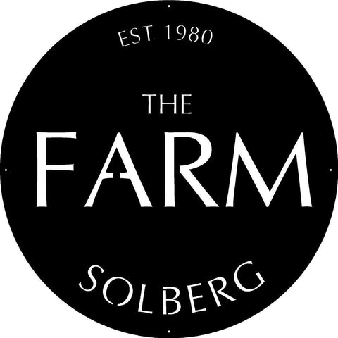 30in  Personalized Metal Sign with  THE FARM
