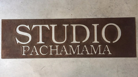 Custom metal sign 4ft  with YOUR NAME