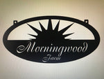Metal SUN Sign 3ft CUSTOM sign