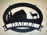 Metal SIGN ,BARN, Deer, Personal Sign