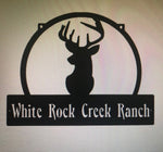 Metal DEER HEAD SIGN