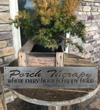 CUSTOM Metal porch sign ,Welcome to our Porch Where Every Hour is Happy Hour