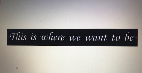 Custom Metal Sign 30" length