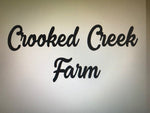 HUGE Metal Farm Name 20 inch letters