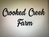 HUGE Metal Farm Name 20 inch letters