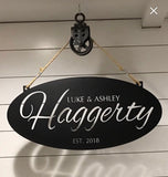 3ft  Metal Sign with your name