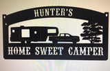 Metal CAMPER sign, CAMPER,pickup truck sign, dogcamper sign, campsite sign, laser cut camper sign