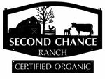 Metal Sign , farmyard sign, 3ft sign and 30" certified organic sign