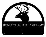 Metal deer head mailbox topper
