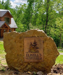Metal evergreen address sign ,evergreen address sign, custom address sign