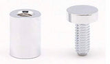STAND Off STUDS For SIGN Mount in polished chrome aluminum