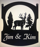 2ft Metal Buck evergreen sign