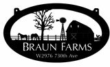 Metal HORSE Sign, Barn , Windmill Horses, fence ,3ft sign