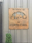 Metal cabin sign,Cabin  sign,custom name sign, laser cut cabin sign