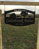 Metal Sign Barn ,DONKEY, GOAT ,DEEr, TRACTOR,4ft sign customized with your name and animals!