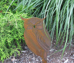 Metal owl on stake ,Landscape,sign