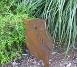 Metal owl on stake ,Landscape,sign