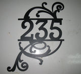 Laser cut , METAL HOUSE NUMBER or monogram