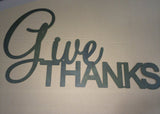 GIVE THANKS wall decor,Huge metal wall words"Give Thanks"