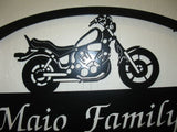 Metal MOTERCYCLE Sign ,MOTERCYCLE and custom name