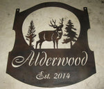 2ft Metal Buck evergreen sign