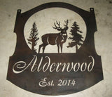2ft Metal Buck evergreen sign