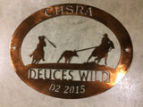 Huge Metal RODEO SIgnTEAM ROPING sign