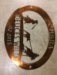 Metal RODEO TEAM ROPING sign