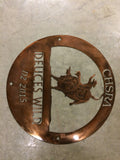 Rodeo Medals ,rodeo signs, in gorgeous polished copper finish