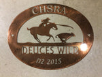 Rodeo Medals ,Rodeo signs ,in gorgeous polished copper finish