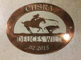 Rodeo Medals ,Rodeo signs ,in gorgeous polished copper finish