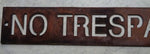 Metal PRIVATE DRIVE sign, in gorgeous copper acid with baked on clear coat