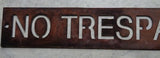 Metal PRIVATE DRIVE sign, in gorgeous copper acid with baked on clear coat