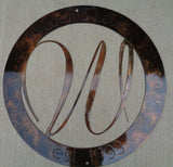 Metal MONOGRAM SIGN gorgeous front door accent