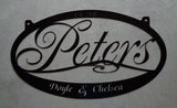 Personalized, metal sign with your name ,2ft