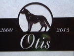 Metal DOG MEMORIAL SIGN