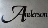 Family name sign,Personalized Metal Family Name ,3 ft sign with est. date, laser cut name sign