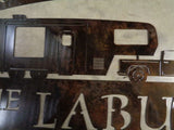Metal CAMPER sign, CAMPER,pickup truck sign, dogcamper sign, campsite sign, laser cut camper sign