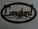 24 in Personalized metal sign with your name