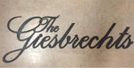 Large Custom Metal Name Sign