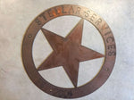 HUge 4ft Metal star sign with  STAR and custom name