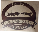 Metal FOX Sign, DOG FOx CHASE sign, customized fox sign