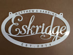 3ft Personalized, metal sign with your name